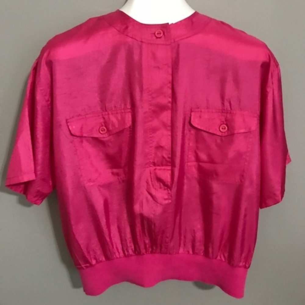 Westbound Vintage Pink Short Sleeve Blouse